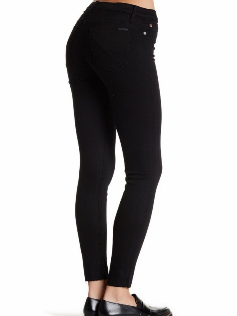 Hudson Natalie Super Skinny Mid Rise Jeans Black Size 29